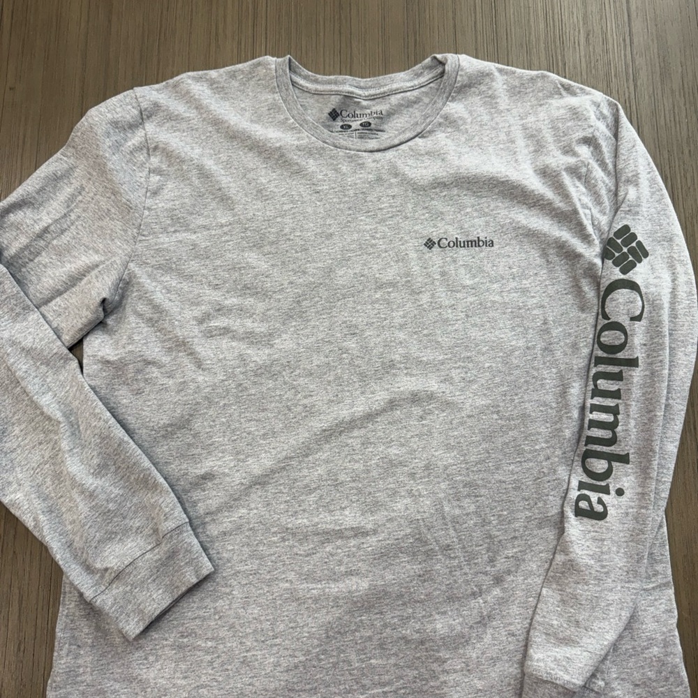 Columbia Men's Heather Gray Long Sleeve Tee